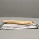 Household Essentials X-Frame Clothes Drying Rack, Stabile Wood Frame with Slanted Feet, Smooth Vinyl Wrapped Rods, 23.8 Feet of Hanging Space, Ready to Assemble, Flat Top, Natural (Natural/White Pine)