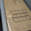 4 ft. Short Double Cross Shoji Screen - Black - 3 Panels
