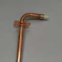 EFIELD Pex-A Expansion F1960 Copper Stub Out Elbow with Wall Flange, 1/2", 8 Inch Length,(STUB006)