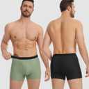 YESWEL Modal Incontinence Underwear for Men, Leakproof Boxer Briefs for Bladder Control with Fly, Light Absorption, 5 Pack (Multicolor01, X-Large)