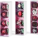 TEMLQPACK 50PCS White Bakery Box Assortment - for Chocolate Covered Strawberries (4), Macarons, Cookies, Oreos, Cake Pops, Hot Cocoa Bombs & Truffles | Birthday Party, Wedding Favors