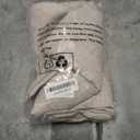 YoungsTex Short Linen Curtains 40 Inch Length for Kitchen Window Over Sink, Semi Sheer Cafe Drapes Light Filtering with Rod Pocket Back Tab for Bathroom, 42 X 40 Inch, 2 Panels (Natural)