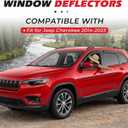in-Channel Rain Guards Fit for Jeep Cherokee 2014-2023, 4 PCS