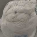 Litanika Linen Grey Comforter Set Queen Size, 3 Pieces Lightweight Solid Bedding Comforter Set, All Season Fluffy Bed Set (90x90In Comforter & 2 Pillowcases)