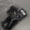 Clipper Guards Set Compatible with Most Wahl Clippers, -1/16" to 1", 12 Piece Set, Black Color, New Version