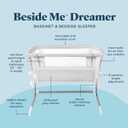 Baby Delight Beside Me Dreamer Bassinet | Bedside Sleeper | 7-Position Height Adjustment | Driftwood Grey