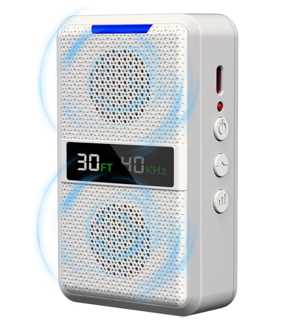 HUHUWOW TypeC Rechargeable Anti Barking Device for Dogs, Adjustable Frequency & 30 FT Range Dog Barking Silencer