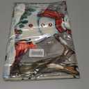 Christmas Red Bird Branch Table Runner Snowman Cardinal Burlap Table Runners, Winter Xmas Seasonal Coffee Table Center Decor for Home Kitchen Dining Party Indoor Outdoor 13x108 Inch