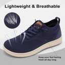 Relxfeet Men's Wide Toe Box Walking Shoes Slip On Breathable Knit Sneakers Lightweight Comfort Fit for All-Day Wear, 9.5 Wide