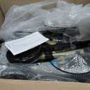 Foldable Rollator Walker with Seat for Seniors,Lightweight 2-in-1 Rolling Walkers and Wheelchair Combo with Adjustable Handle Height,Transport Chair with Brakes 300 lbs Weight Capacity