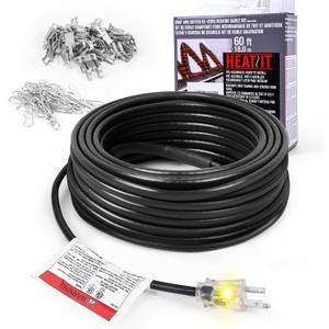 HEATIT HIRD 30 feet 5 Watts Per Foot Roof & Gutter Snow De-Icing Cable
