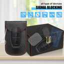 Diyife Car Key Signal Blocker Box, [5-7 Keys Capacity] 12.5 x 10.2 x 5.5cm Faraday Box for Car Keys with 2 Pack Faraday Pouch, Anti-Theft Key Fob Protector RFID Signal Blocking Cage