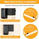 Blink Doorbell Mount, Anti-Theft Blink Video Doorbell Door Mount Bracket No Drilling, Not Block Doorbell Motion Sensor, Easy to Install, Fit for Blink Doorbell Camera (Black)