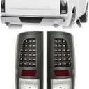 HECASA Tail Lights Lamp LED Compatible with 2009-2018 Dodge RAM 1500 2500 3500 Replacement for CH2819124 Smoked Lens Taillights Rear Brake Pair