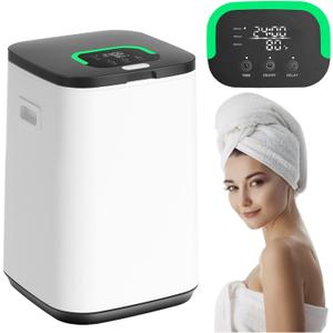 Towel Warmer for Bathroom, 23L Large Towel Warmers, Heated Towel Warmer Bucket with LED Display, 3 Heating Modes, 20/40/60 Min, Auto Shut Off, Child Lock, (12.6*12.6*18.5 inches)