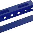 Wall Control Screwdriver Holder Bracket Slotted Metal Pegboard Accessory Slotted Tool Board - Blue (8in x 2in x 2in)