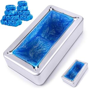 Shoe Covers Machine Automatic Shoe Cover Dispenser with 200pcs Disposable Plastic Shoe Cover for Home, Office, Supermarket, Factory, Hospital 