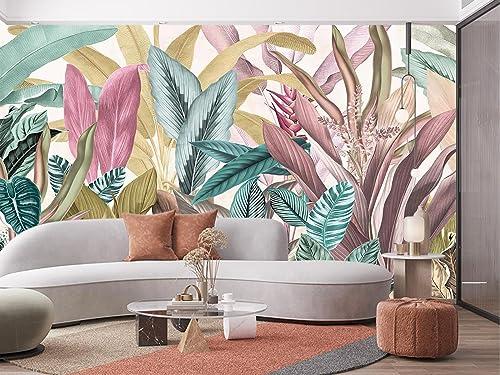 Dslbz Banana Leaf Plant Wall Mural Wallpaper for Bedroom 173" x 120"(W x H)