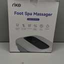 RIKE Collapsible Foot Spa with Fast PTC Heating and Massage, 14 Temp Control Precise Heated Foot Bath, Smart Digital Touch Screen & Ambient Light, 6 Rollers & Pumice Stone, Space Saving for Home