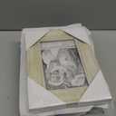 Yaetm 4x6 Picture Frame Set of 4, 1.4 Wide Molding & Rustic White Photo Frames with HD Tempered Glass, Display on Table Top & Wall Mounting (4 pack, Rustic White)