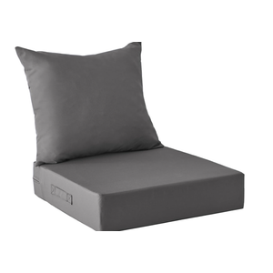 IPYNBAP Outdoor Cushions for Patio Furniture,Outdoor Seat Cushion Set 24 x 24 x 5.75 Inch,Waterproof & Fade Resistant Outdoor Chair Cushions,Deep Patio Chair Cushion with Removable Cover, Gray