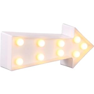 Uonlytech 3D Arrow Sign Light, Right Arrow Night Lighted Arrow Marquee Corridor Light Wall Decor for Bedroom Christmas Birthday Party