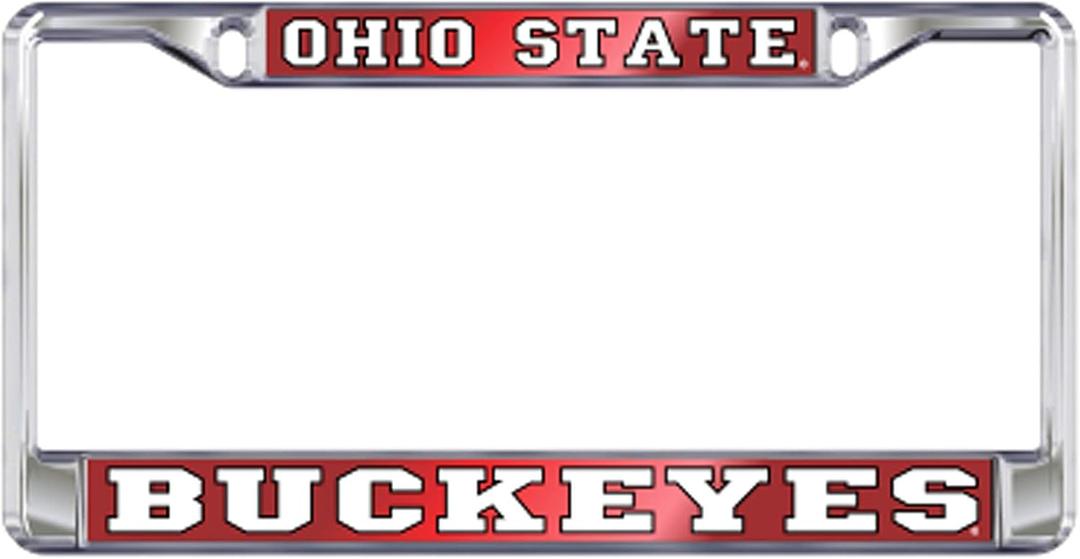 Ohio State Buckeyes Chrome License Plate Tag Frame