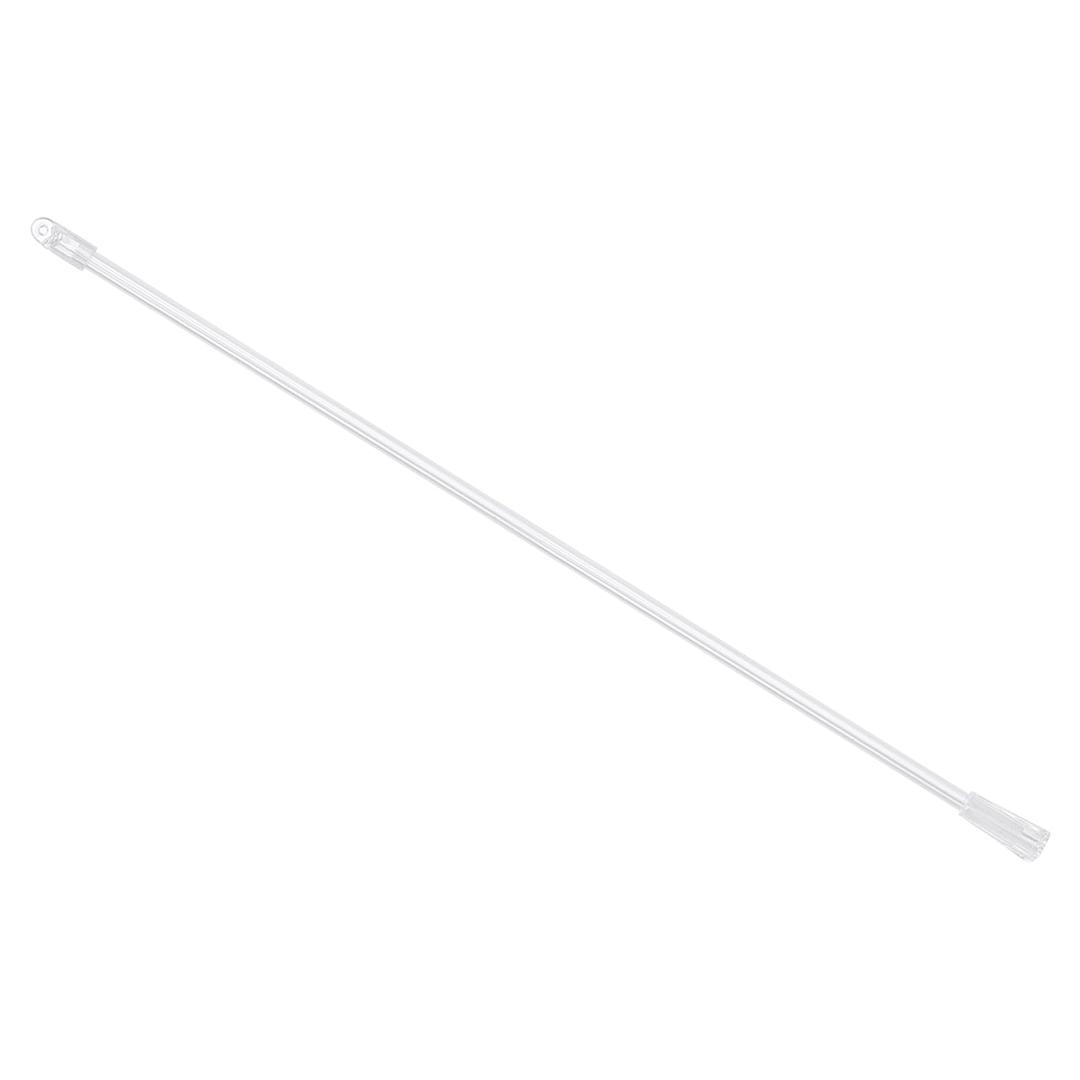 uxcell Blind Wand Replacement,2Pcs 18" Long Plastic Blind Tilt Wand with Hole, Vertical Blind Rod Stick for Window Blind Stick Wand Opener (Transparent)
