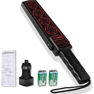 Hand Held Metal Detector Wand,Portable High Sensitivity Security Wand and Woodworking Scanner Tool (Orange)