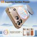 Mist-Armor Designed for iPhone 17 Pro Max Case, [Fit for Mag Safe] [Non-Slip Edge] Military Grade Protective Bumper Silicone Matte Phone Case Cover for iPhone 17 Promax 6.9" Men Women, Gold