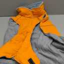 Lelepet Dog Coat Waterproof Dog Jacket Reflective Fleece Vest with Adjustable Buckle & Leash Hole Windproof Cold Weather Coats for Small Medium Large Dogs, Warm Hunting Vest, Orange, (2XL)