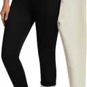 Women's Sherpa Fleece Lined Leggings Thermal Warm Winter Tights Tummy Control Thick Soft Yoga Pants (Medium, Black)