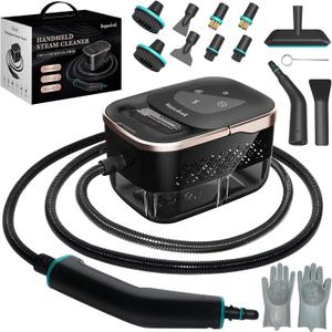 Steam Cleaner,15s Heat-Up 42.27oz Tank,2500w Handheld Steam Cleaner for Home with 15 pcs Accessories,Portable Steamer for Cleaning,kitchens,Grease,bathrooms,Grout,Tile,Bed Bugs,Floor,Couch and Car