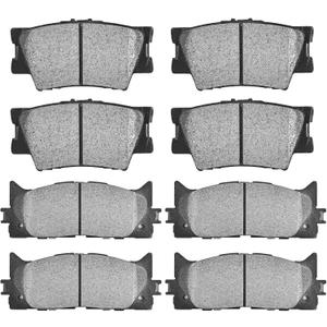 JLEO Front Rear Ceramic Brake Pads for Toyota Camry/Avalon,for Lexus 8pcs