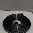 Sprinkler Hose with Holes, Flat Soaker Hoses 50 ft (25 ft 2pack) with Garden Staples and Splitters, PVC Drip Line Irrigation Watering Hoses for Lawn,Garden Beds (50 ft) (Black)