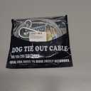 Dog Tie Out Cable 10/15/20/25/30FT Dog Run Cable Rosy Pink/Blue/Purple/Silver/Red/Green/YellowTie Out Cable for Large Dogs Heavy Duty for Outside Hold Large Dogs Up to 250LBS