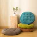 SK Studio Meditation Floor Pillow, Large Floor Cushions, Round Floor Cushion Seating for Adults Kids, Classroom Furniture Floor Pillow for Yoga Living Room, Grey, 17" W x 17" L (Pack of 1)