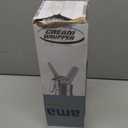 Whipped Cream Dispenser 500ml  1 Pint Aluminum Cream Canister with 3 Nozzles & Cleaning Brush  Leak-Proof Whip Cream Maker for Desserts, Toppings, N2O Charger not Included (Black)