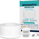 Rechargeable Mosquito Repeller with Night Light, Plant-Based Refill, 30ft Protection Zone, USB-C Powered, 123456