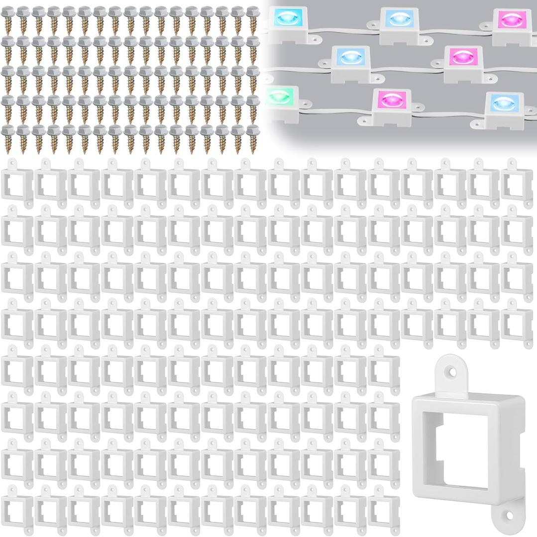 120 Light Clips for Govee H705 H805 (Non-Pro/Original Version H705) with 240 Screws Mounting Clips Compatible with Govee Permanent Outdoor Lights Extension