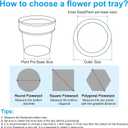 PATIKIL 30 Pack Plastic Plant Saucer, 10 Inch Plastic Plant Tray for Pots Flower Round Plant Dish Plant Drip Trays Water Tray Pot Drainage Tray for Indoors Outdoors Garden, Black