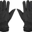 Heat Logic Thermal Winter Gloves, Touchscreen Compatible with Fleece Lining For Cold Weather, Water-Resistant Hiking Gloves (Small-Medium)