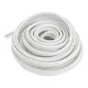 Motoforti Universal Car Door Edge Protective Sealing Strip U-Type Door Scratch Protection Guard, 49.21ft 15m, Anti-scratch Collision, Rubber, White