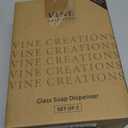 Vine Creations Amber Glass Soap Dispenser, 2 Pack Kitchen Soap Dispenser Set with Rustproof Pump, 16 oz Dish Soap and Hand Soap Dispensers for Bathroom with Waterproof Labels
