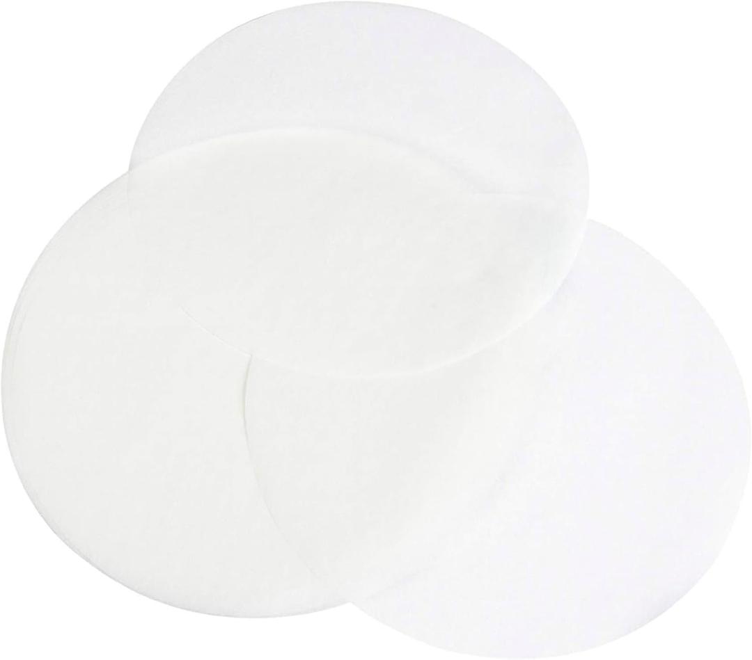 Regency Wraps Parchment Paper Circles For Round Cake Pans and Tube Cake Pans, Greaseproof Liners for Non-Stick Baking, 8" (Pack of 24, 12 pc Each), White