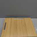 Joy&Grace Appliance Slider for Kitchen Appliances 360 Rolling Sliding Tray for Coffee Maker Countertop, Bamboo Coffee Pot Slider Rolling Tray (Natural, Large 16"x13")