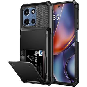 Vofolen for Moto G 2026/2025 Phone Case, Moto G Play 2026 Case Wallet with Card Holder Dual Layer Heavy Duty Shockproof Drop Protective Hidden Flip 4-Card Slots Slim Pocket Phone Cover for Women Men