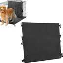 Soft Dog Crate Divider Panel for 42" Crate, Durable Thick Dog Kennel Divider with Ties, Black, 27" H x 28.5W, New