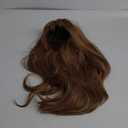 Esmee 24 Inches Strawberry Blonde Long Wavy Wig with Bangs for Women Natural Synthetic Hair Heat Resistant Wigs for Daily Party Cosplay Wear