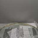 ANDY STAR Gold Bathroom Mirror, 20" x 30" Tilting Vanity Oval Mirror for Wall, Brushed Gold Stainless Steel Metal Frame Pivot Mirror Hangs Vertically Wall-Mounted